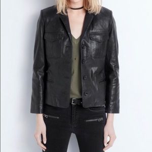 Zadig&Voltaire Liam Cuir SPI Leather Jacket